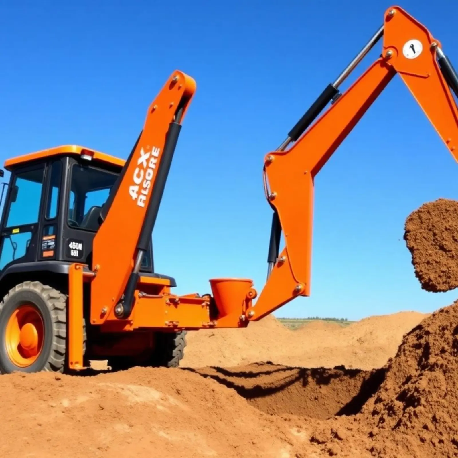 4CX in operation — trenching under load